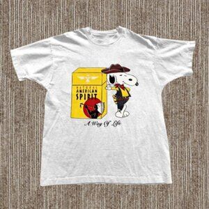 Snoopy cowboy natural American parody T-shirt